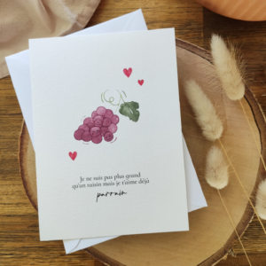 Carte “Parrain Raisin”